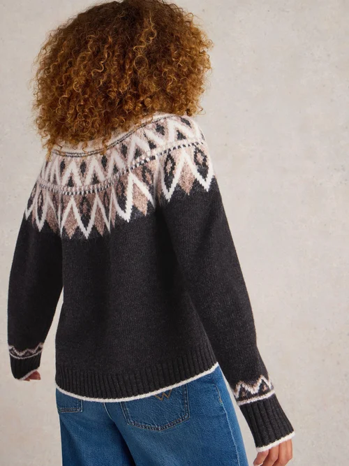 Pullover mit Norwegermuster - Blk Mlt - 52 Bild 4
