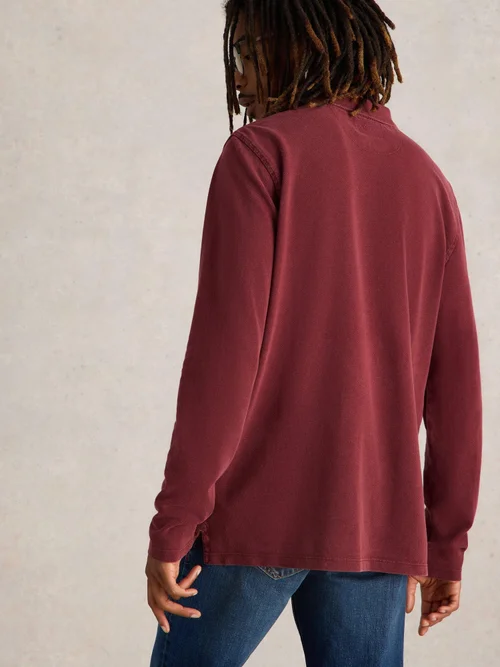Langarm-Polohemd Utility - Dk Plum - XXL Bild 4