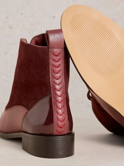 Schnürstiefelette Margot - Deep Red - 41 Bild 3