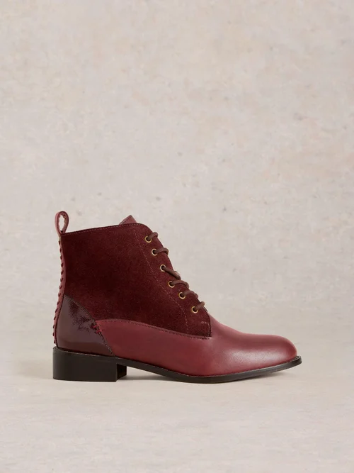 Schnürstiefelette Margot - Deep Red - 41 Bild 1