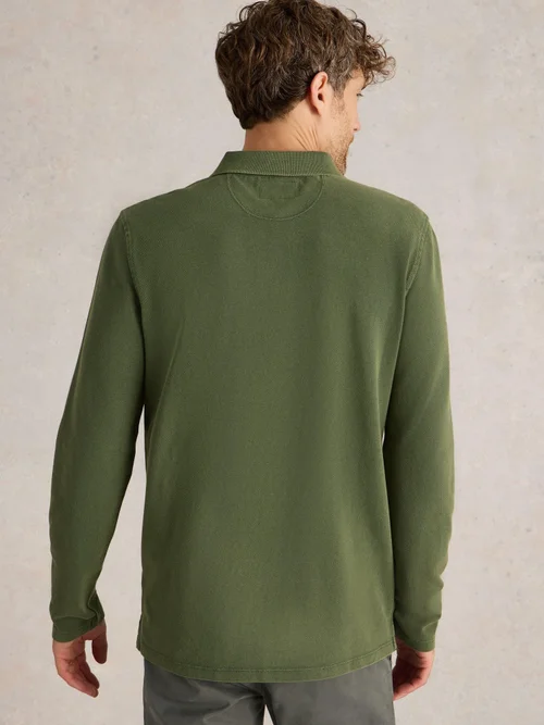 Langarm-Polohemd Utility - Jade Grn - S Bild 4