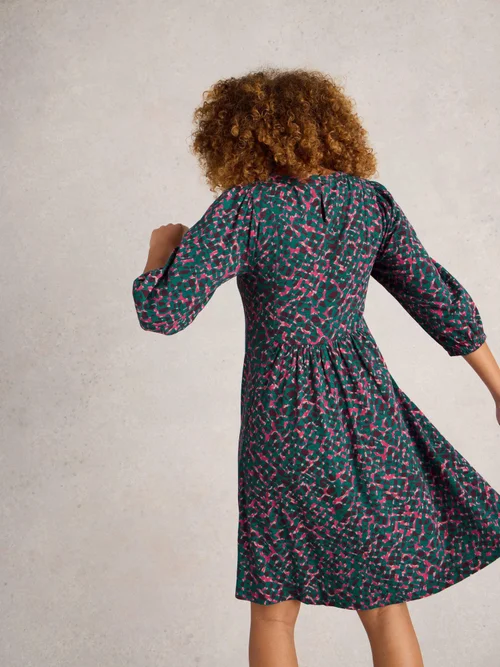 Jerseykleid Maeva - Teal Pr - 52 Bild 4