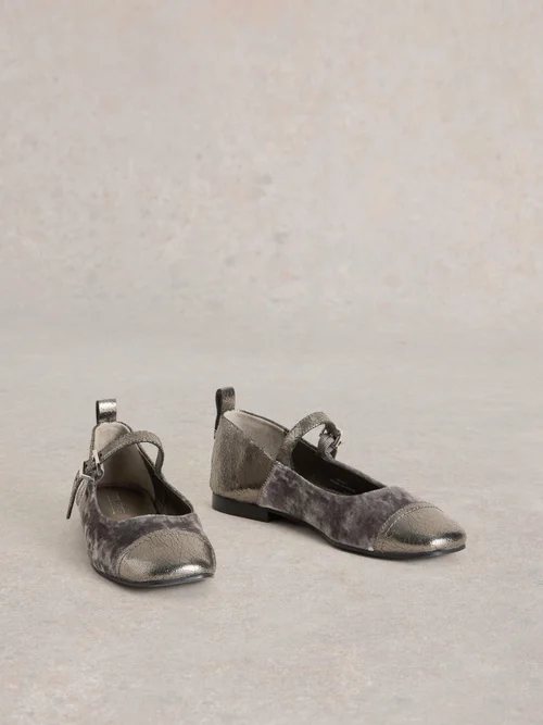 Mary Jane Samtschuhe Loral - Dus Grey - 41 Bild 3