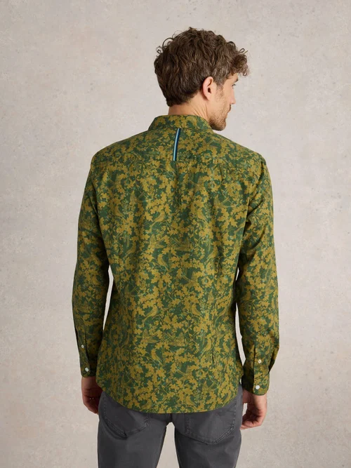 Hemd mit Vogelmotiv - Green Mlt - XXXL Bild 4