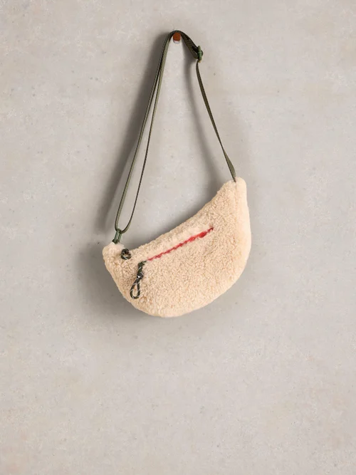 Crossbody-Bag Meadow aus Teddyfell - Lgt Nat - EINHEITSGRÖSSE Bild 3