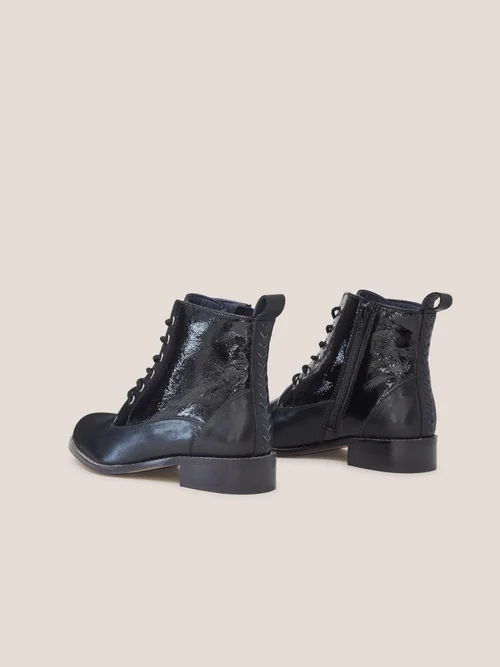 Schnürstiefelette Margot - Pure Blk - 39 Bild 4