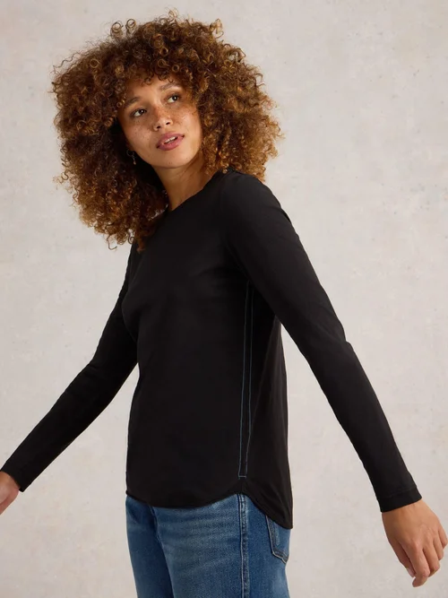 Langarmshirt Clara - Pure Blk - 50 Bild 3