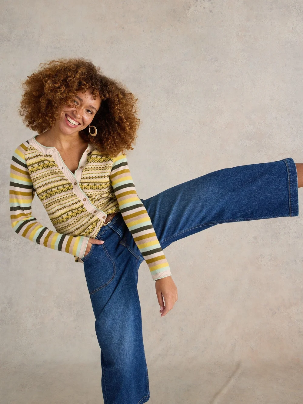 Lulu Strickjacke Fairisle - Chart Mlt - 52 Bild 1