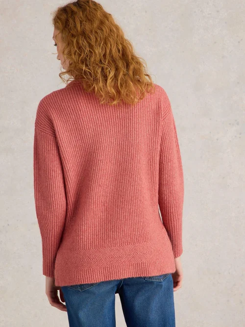 Rippenpullover Lovely - Dus Pink - 42/R Bild 4