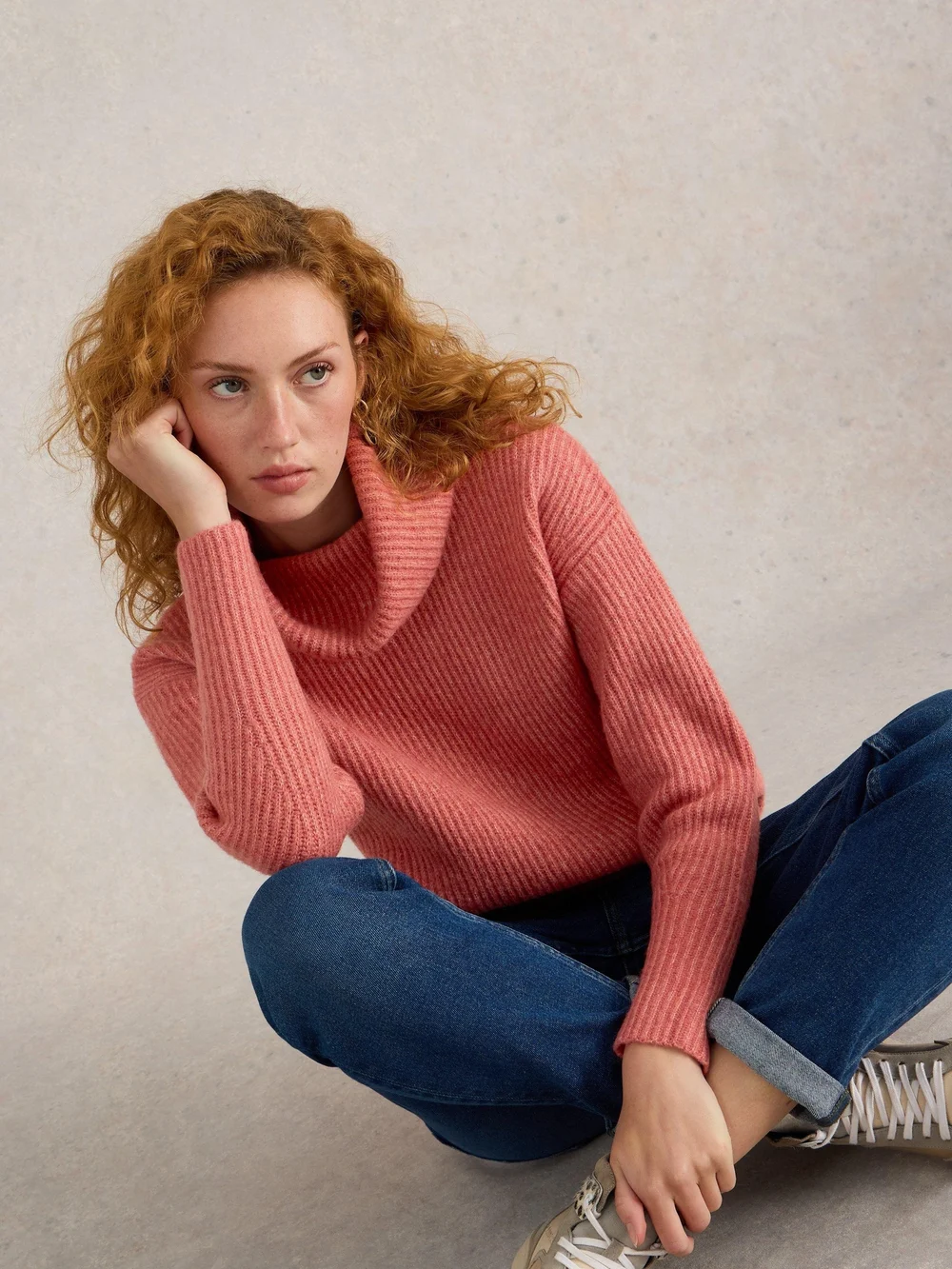 Rippenpullover Lovely - Dus Pink - 52/R Bild 1