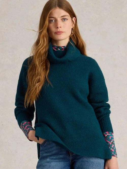 Rippenpullover Lovely - Mid Teal - 52 Bild 3