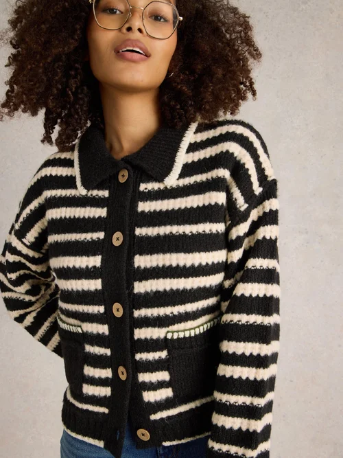 Strickjacke Tyler - Blk Mlt - 50 Bild 3