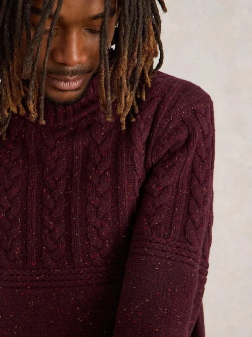 Pullover Berkeley mit Rundhalsausschnitt - Plum Mlt - XXXL Bild 3