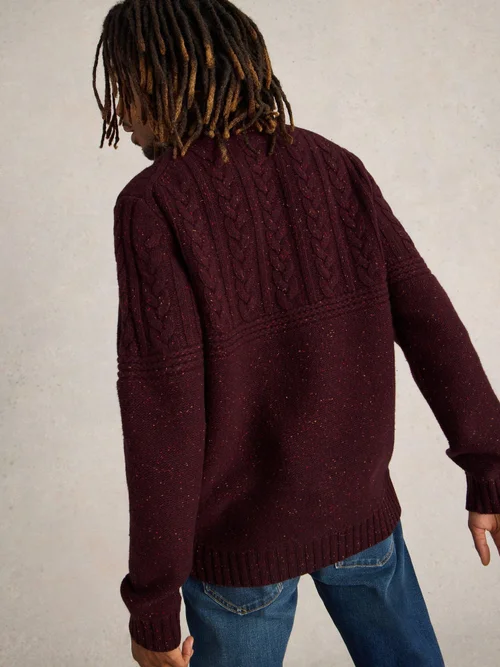 Pullover Berkeley mit Rundhalsausschnitt - Plum Mlt - XXXL Bild 4