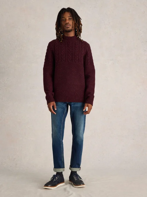 Pullover Berkeley mit Rundhalsausschnitt - Plum Mlt - XXXL Bild 2