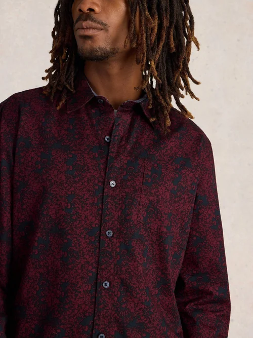 Hemd mit floralem Print - Plum Pr - XXXL Bild 3
