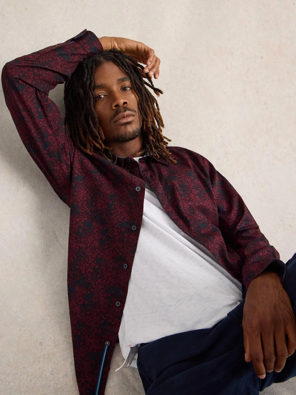 Hemd mit floralem Print - Plum Pr - XXXL Bild 1