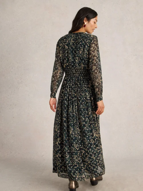 Maxikleid Edie mit Glitzertupfen - Blk Mlt - 52/R Bild 4