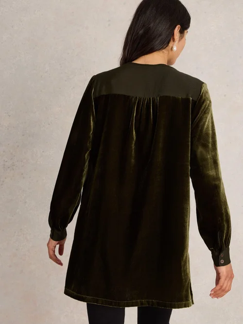 Samttunika Olive - Khaki Grn - 42/R Bild 4