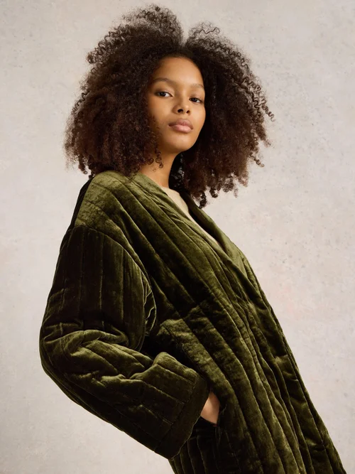 Samtjacke Opal - Khaki Grn - XXXL Bild 3