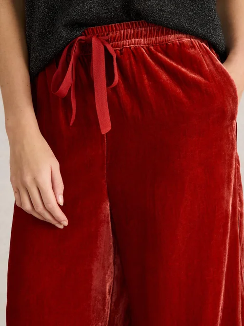 Samthose Freda mit weitem Bein - Dk Orange - 52 Bild 3