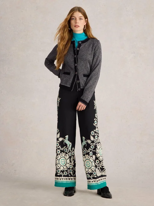 Glitzernde Strickjacke Charlotte - Pure Blk - 52 Bild 2