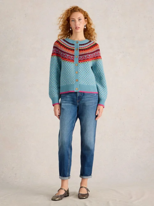 Mini Norwegerstrickjacke - Blue Mlt - 52 Bild 2