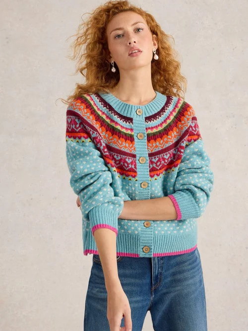 Mini Norwegerstrickjacke - Blue Mlt - 52 Bild 3