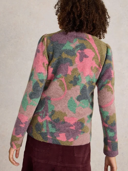 Floral bedruckter Pullover Jodie - Green Mlt - 52 Bild 4