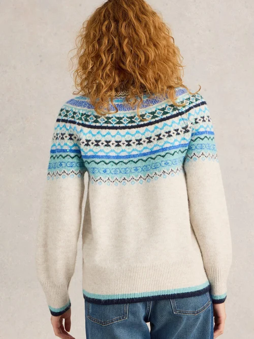 Norwegerpullover mit Pailletten - Nat Mlt - 48 Bild 4