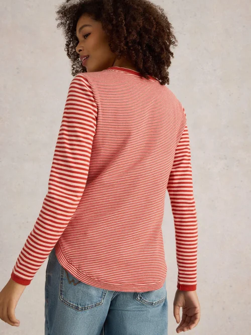Langarmshirt Clara mit Glitzer - Red Mlt - 52 Bild 4
