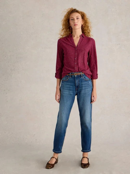 Glitzerbluse Annie - Dk Plum - 52 Bild 2