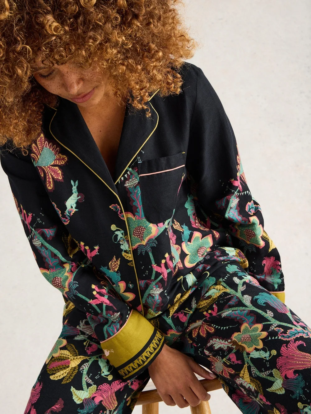 Pyjamaoberteil Nina - Blk Pr - XXXL Bild 1