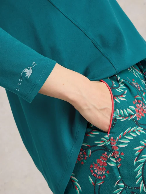 Pyjamatop Eva aus Jersey - Mid Teal - XXXL Bild 3
