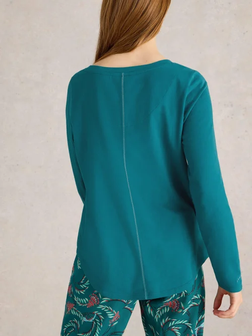 Pyjamatop Eva aus Jersey - Mid Teal - XXXL Bild 4
