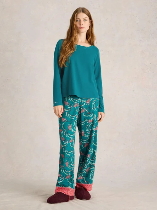 Pyjamatop Eva aus Jersey - Mid Teal - XXXL Bild 2