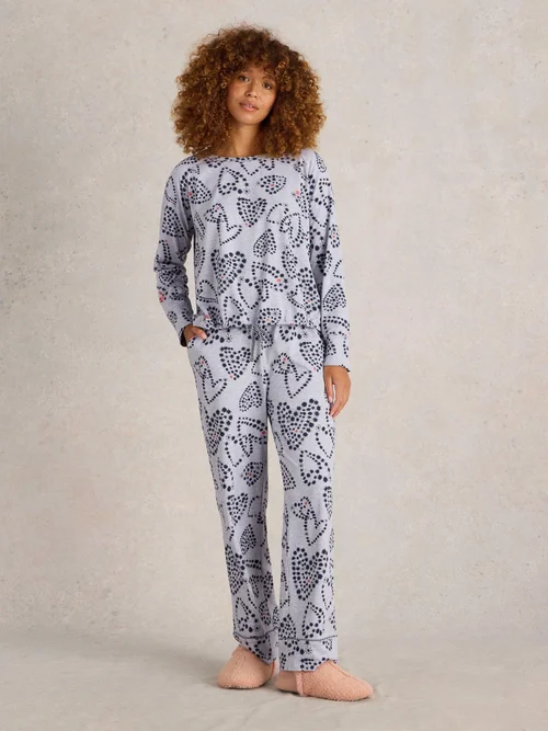 Pyjamahose Fern aus Jersey - Grey Pr - XXXL Bild 2