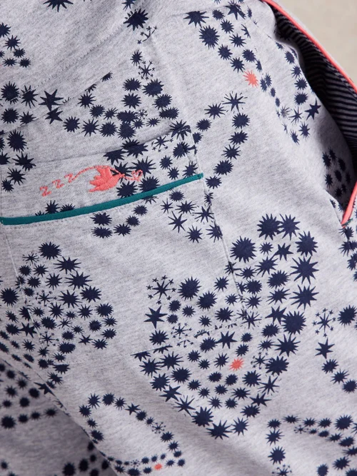 Pyjamahose Fern aus Jersey - Grey Pr - XXXL Bild 3