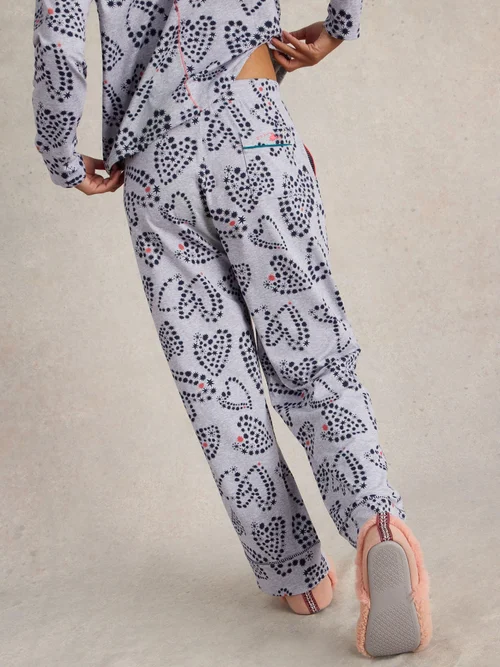Pyjamahose Fern aus Jersey - Grey Pr - XXXL Bild 4