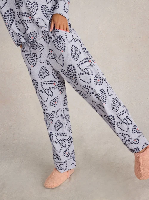 Pyjamahose Fern aus Jersey - Grey Pr - XXXL Bild 1