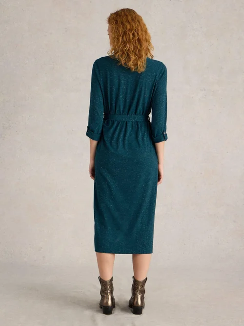 Glitzerndes Jerseykleid Annie - Teal Mlt - 52/R Bild 4