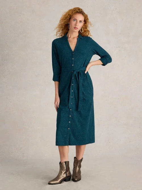 Glitzerndes Jerseykleid Annie - Teal Mlt - 52/R Bild 2