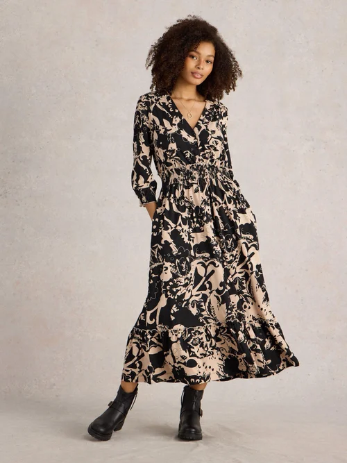 Gerafftes Jerseykleid Jonie - Blk Pr - 52 Bild 2