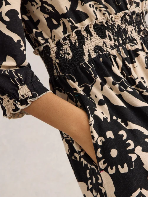 Gerafftes Jerseykleid Jonie - Blk Pr - 52 Bild 3