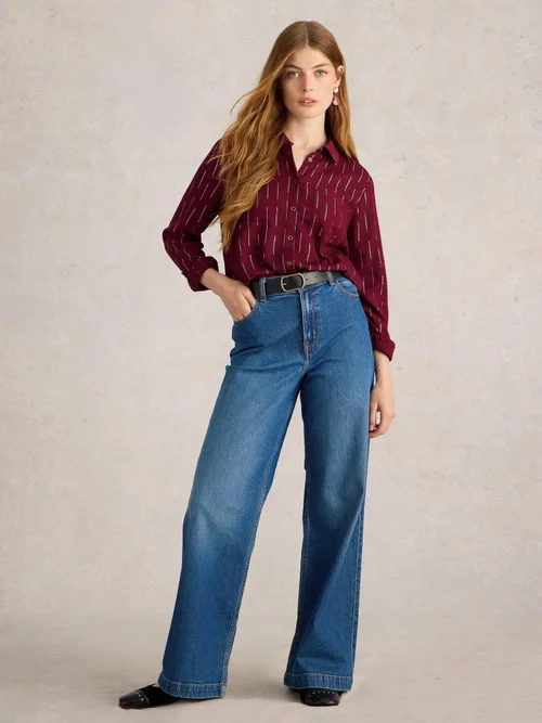 Metallic-Bluse Sophie - Plum Mlt - 52 Bild 2