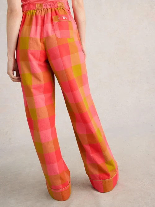 Karierte Pyjamahose Nina - Pink Mlt - XXXL/S Bild 4