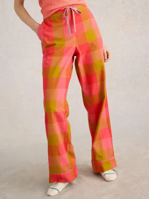 Karierte Pyjamahose Nina - Pink Mlt - XXXL/S Bild 1