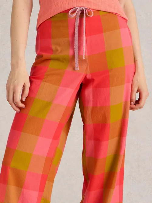 Karierte Pyjamahose Nina - Pink Mlt - XXXL/S Bild 3