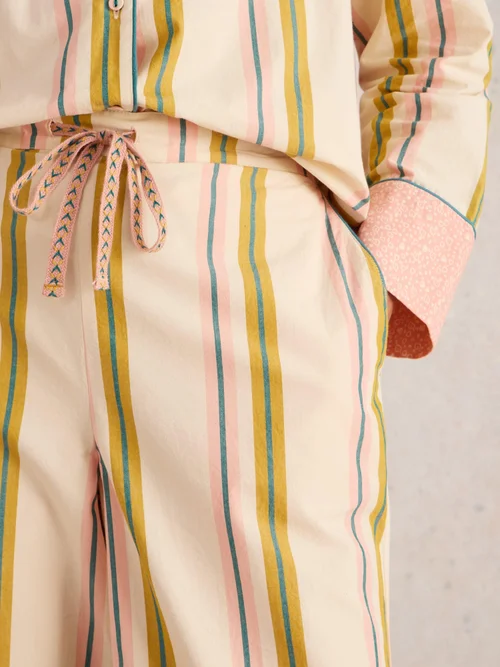 Gestreifte Pyjamahose Nina - Ivory Mlt - XXXL/R Bild 3