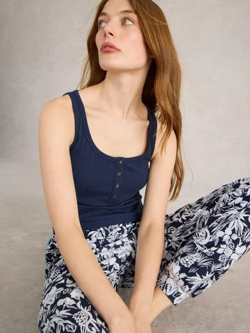 Trägertop Hailey aus Jersey - Dark Navy - XXXL Bild 1